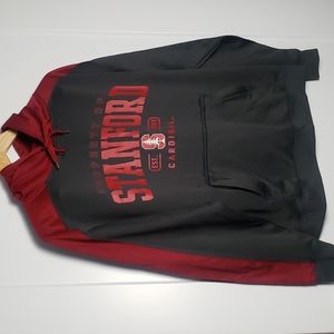 NCAA Stanford Cardinals Large Men’s Gray Red Sweatshirt Hoodie EUC